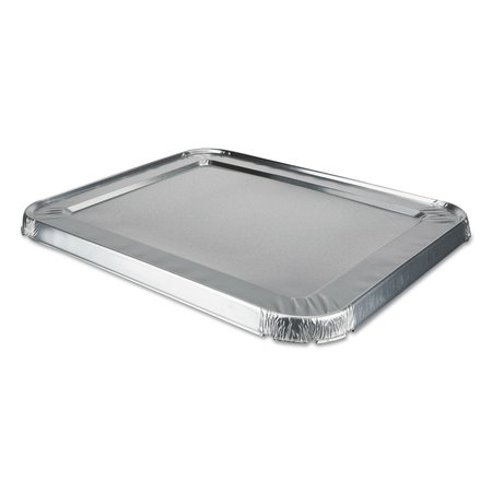 DURABLE PACKAGING Aluminum Steam Table Lids for Rolled Edge Half Size Pan, PK100 PK 8200CRL